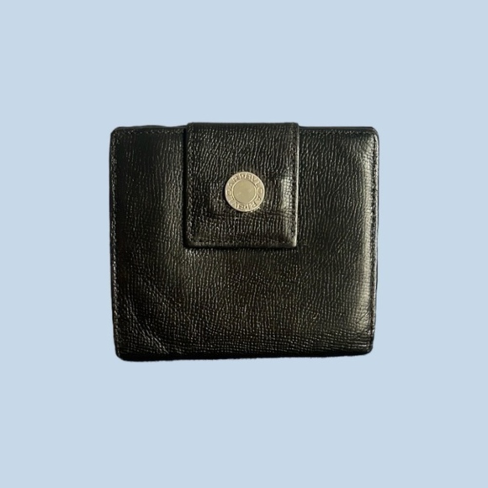 BVGARI Black Leather Bifold Wallet